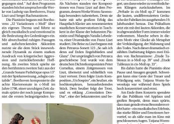 Volkstrauertag musiklalisch begangen. Schwetzinger Zeitung
